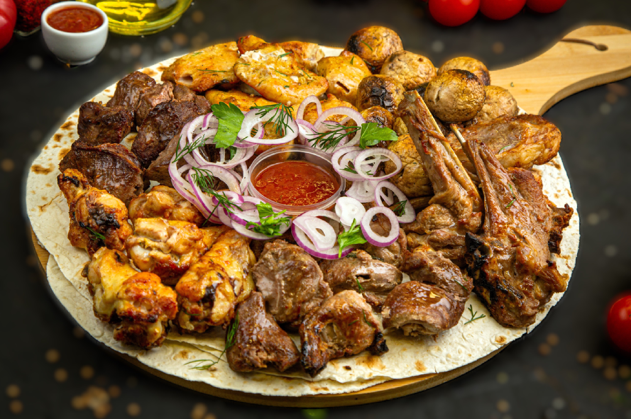 Сочно.Мощно - мясо на углях - главный баннер