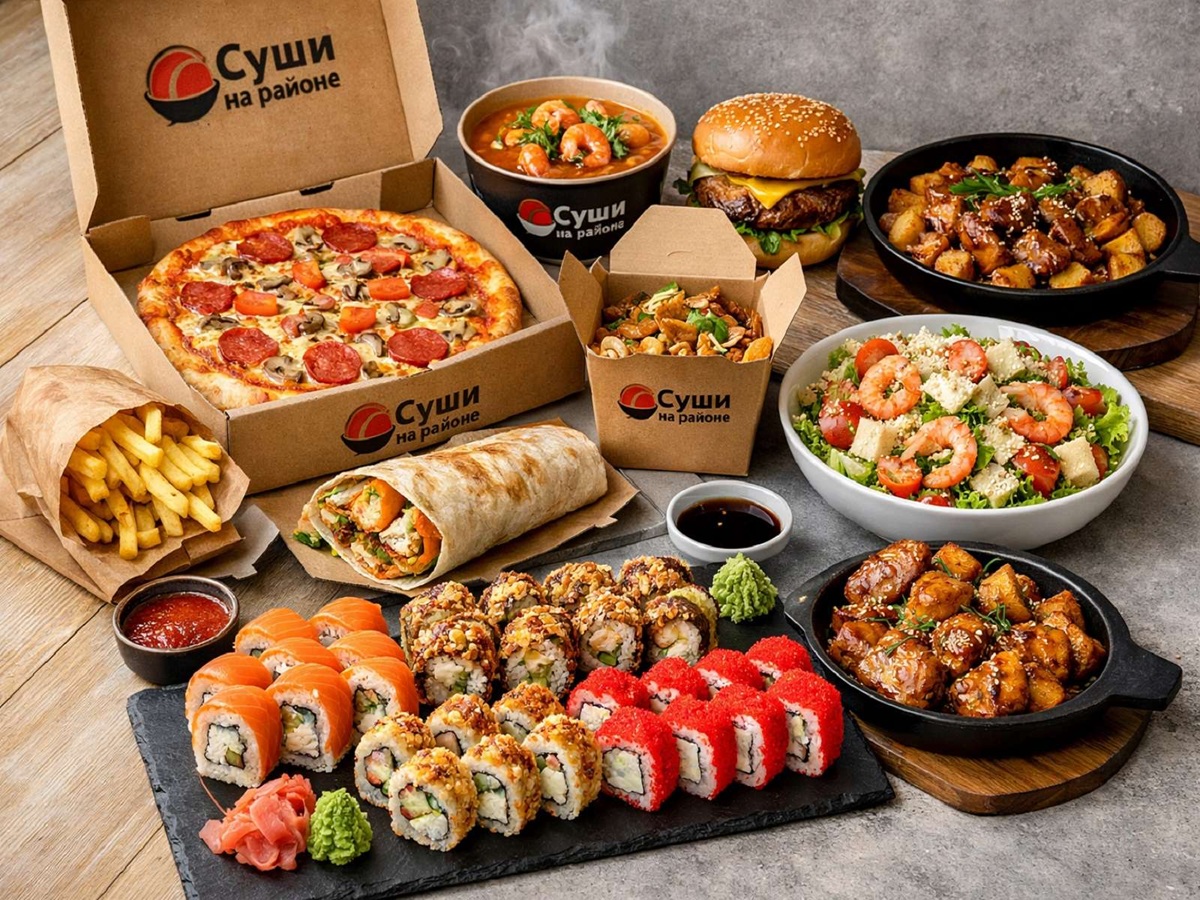 Суши на районе - главный баннер