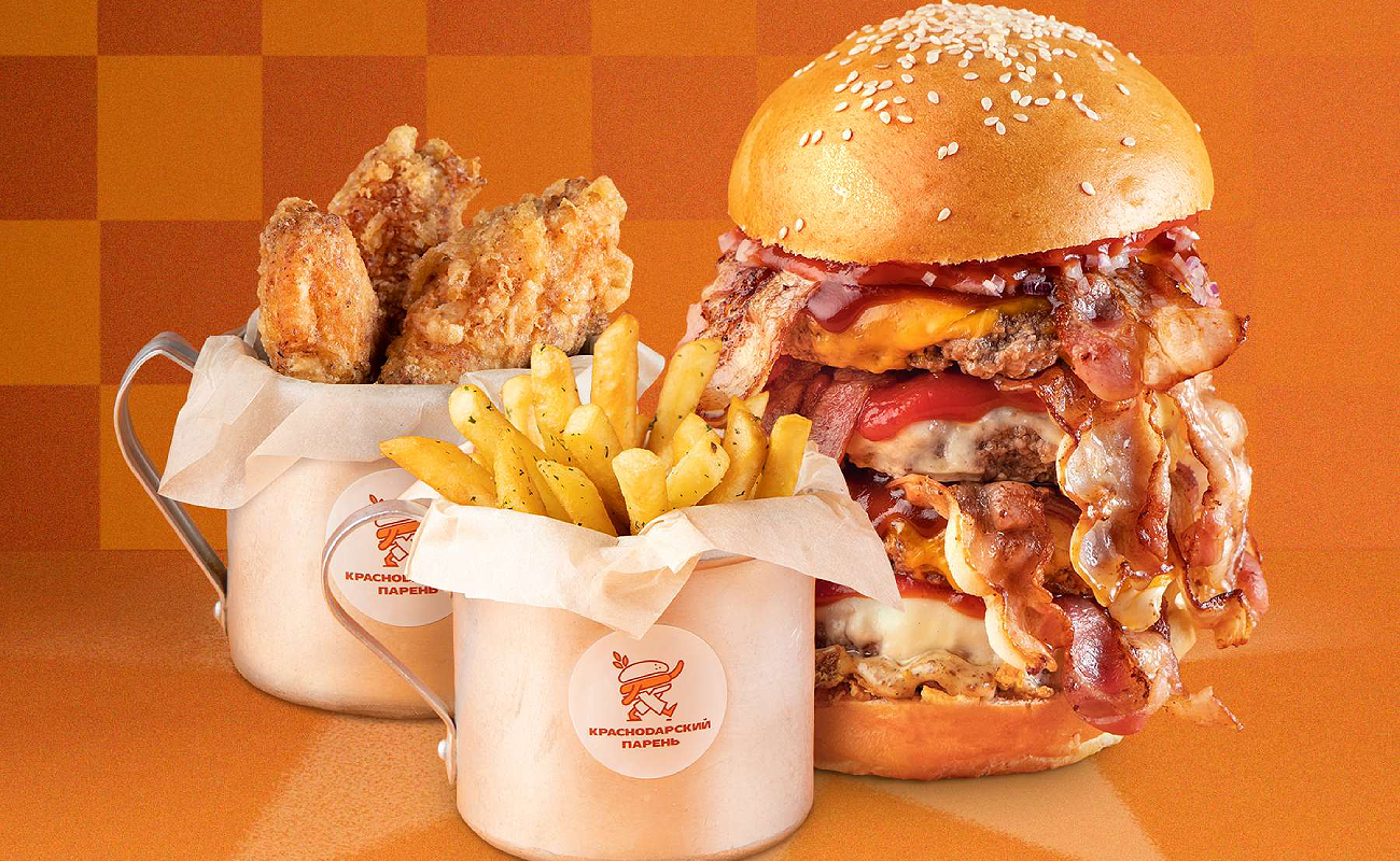 Бургерная лавка «Краснодарский парень» - главный баннер