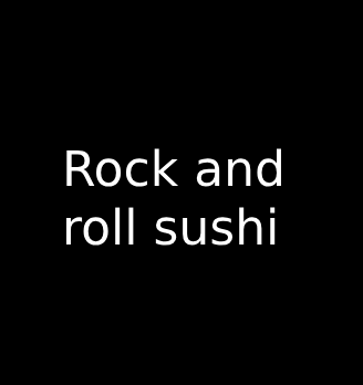 Rock and roll sushi - логотип