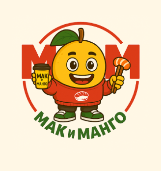 Мак и манго - логотип