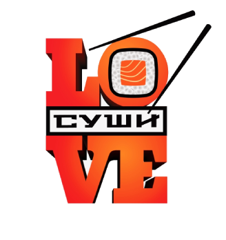 Love sushi - логотип