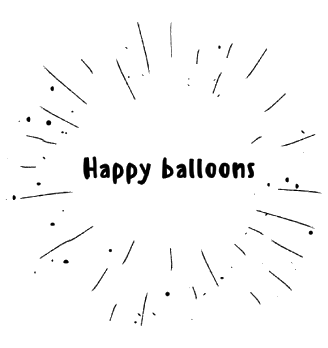 Happy balloons - логотип