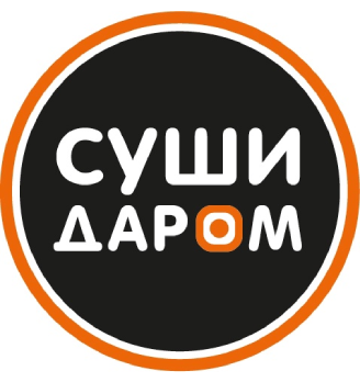 Суши даром - логотип