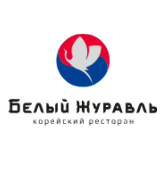 Белый журавль - логотип