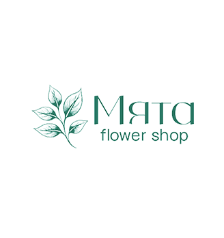 Мята flower shop - логотип