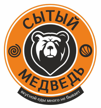 Сытый медведь - логотип