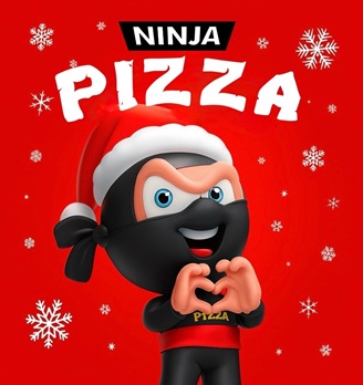 Ninja pizza - логотип