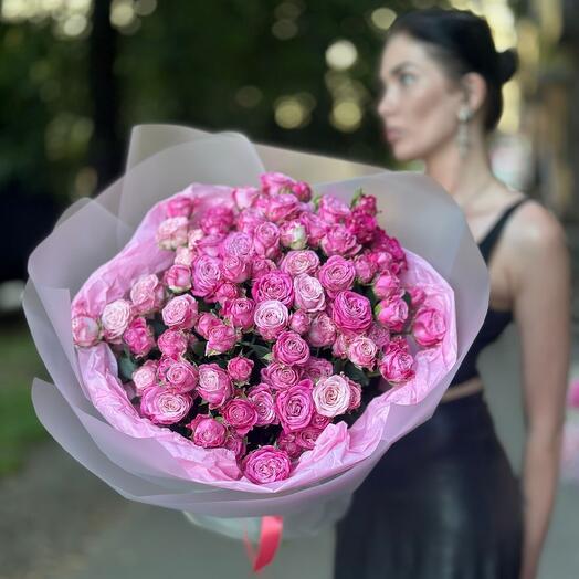 Пионовидная Роза букет пионы