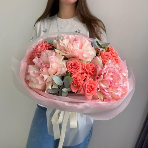 Французские и кустовые розы для той самой 