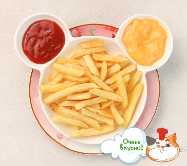 Картофель фри с кетчупом