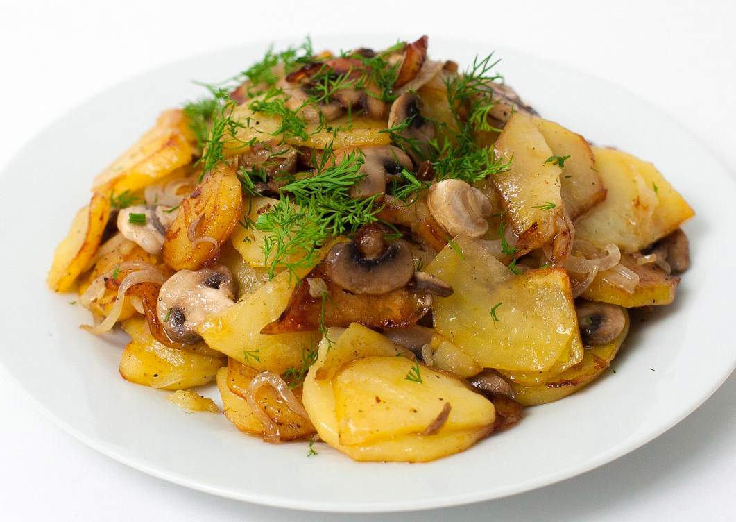 Грибы с картошкой