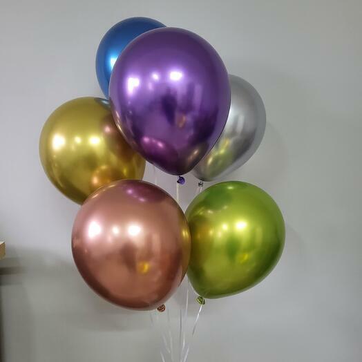 Набор из зеркальных воздушных шаров 6 шт