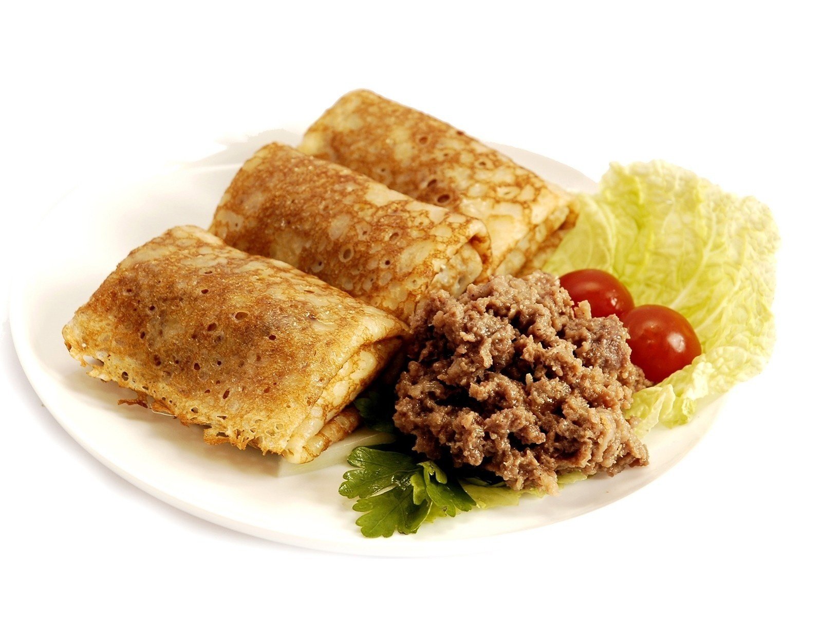 Блинчики с мясом