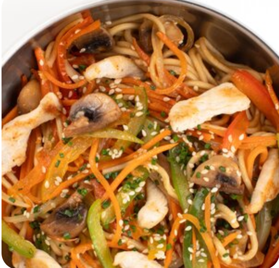 Лапша с курицей