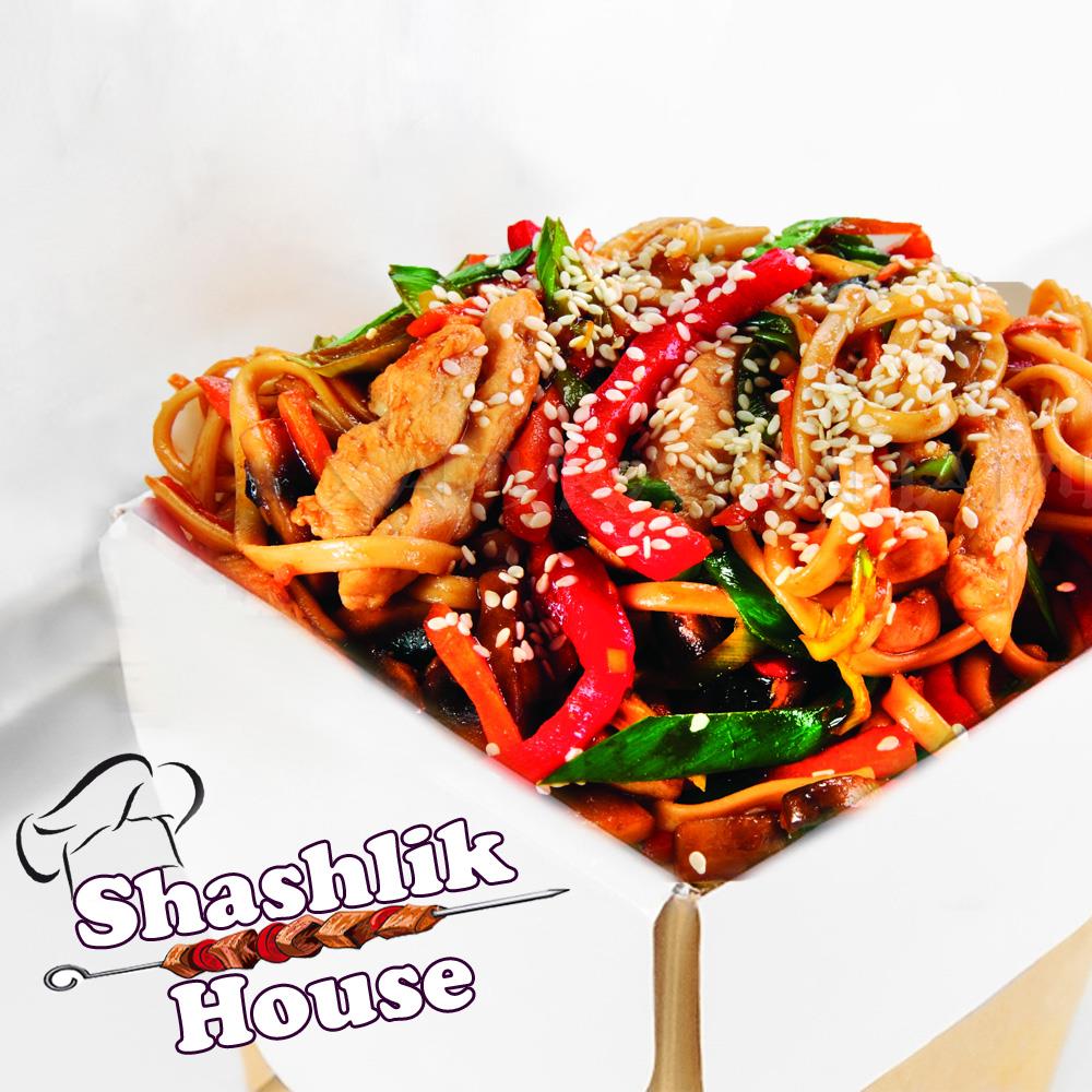 Вок с курицей по-пекински