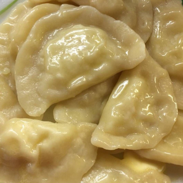 Вареники с картофелем отварные