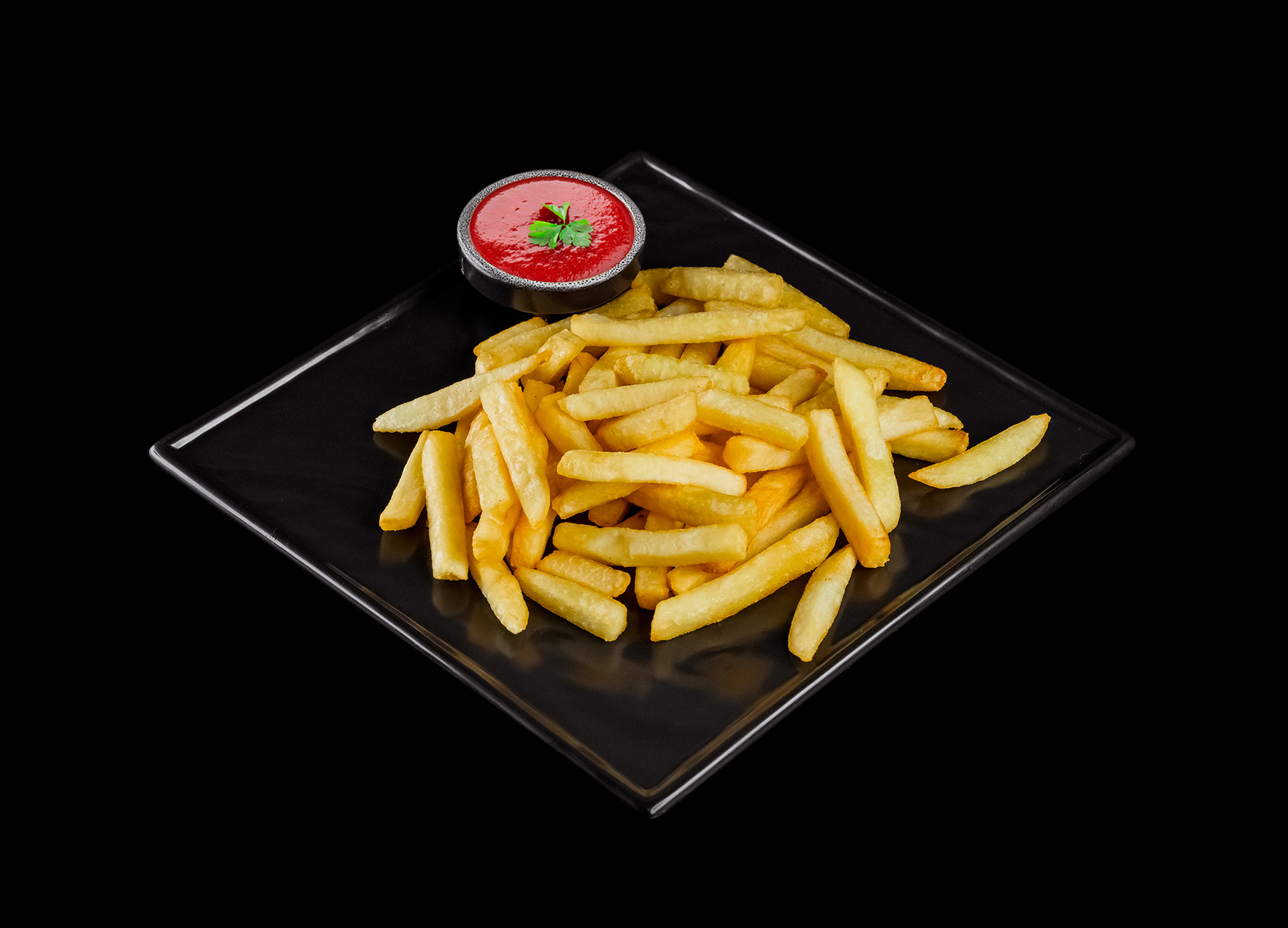 Картофель фри с кетчупом