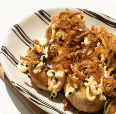 Такояки с осьминогом Чизи