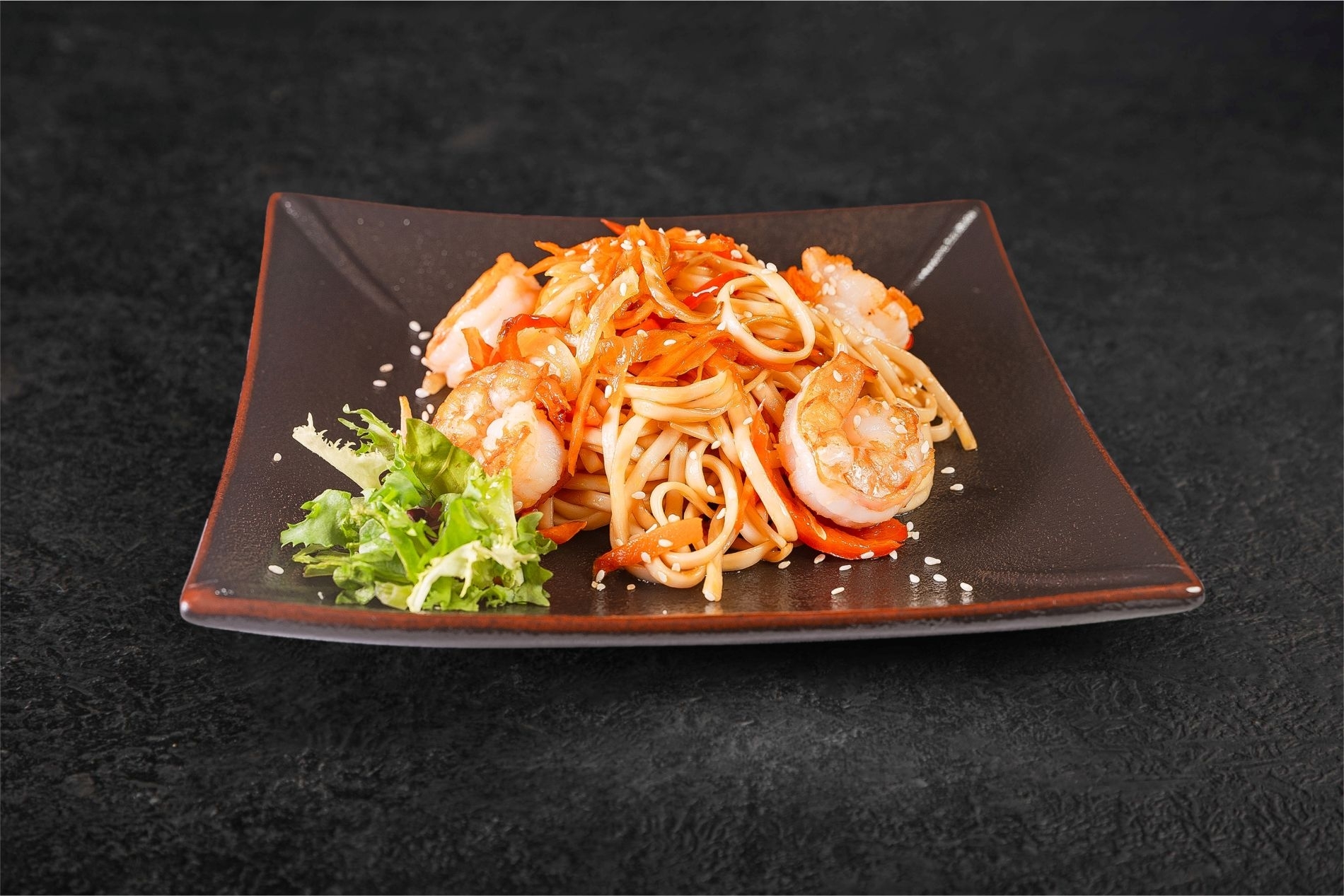 Удон с креветкой