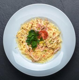 Паста Карбонара с беконом