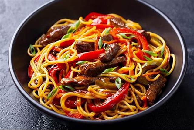 Wok с говядиной 