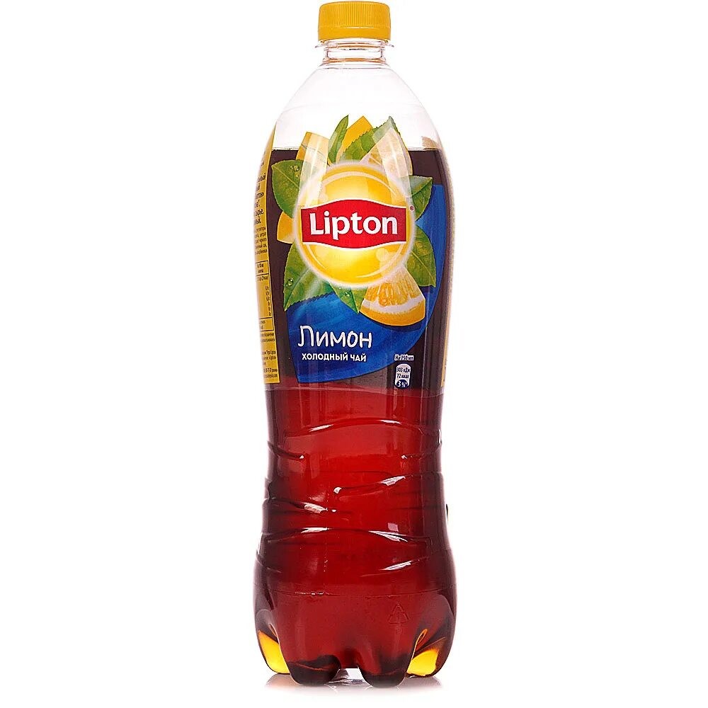 Холодный чёрный чай "Lipton Лимон" 1 л