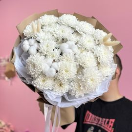 Хризантема с хлопком