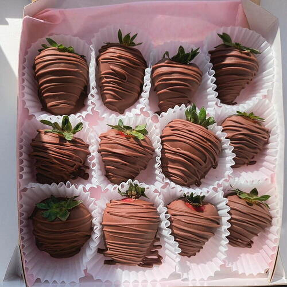 Набор клубники в молочном шоколаде