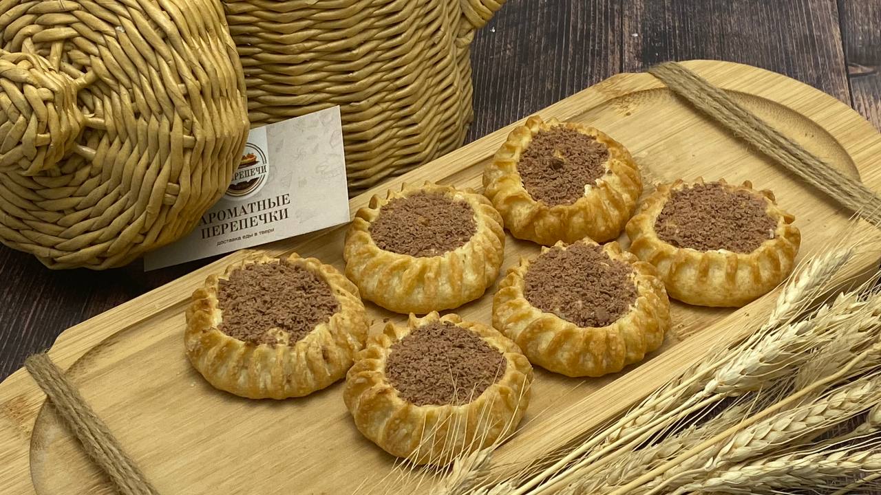 ПЕРЕПЕЧКИ С БАНАНОМ И ШОКОЛАДОМ 6 штук