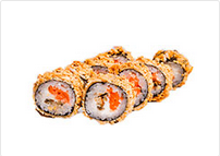 Жаренный ролл «С лососем и угрём»