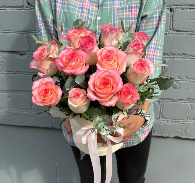 Коробочка нежных роз