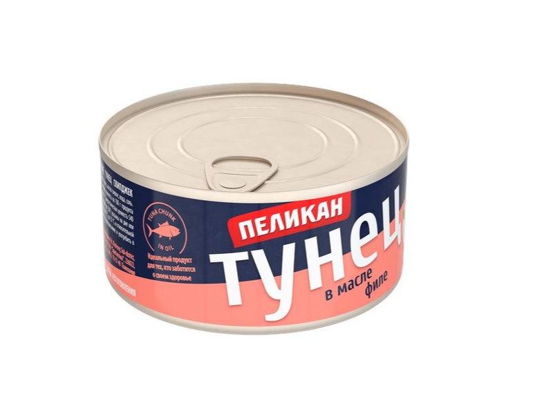 Тунец Пеликан филе в масле