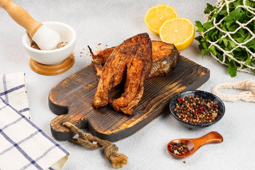 Шашлык из 2-х стейков форели