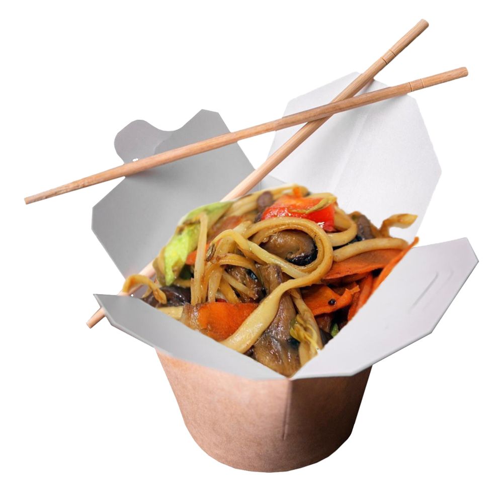 WOK Грибное ассорти в соусе терияки с лапшой и овощами