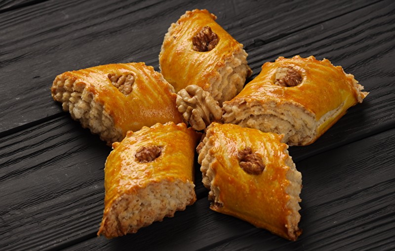 Печенье сдобное с грецкими орехами
