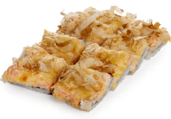 РОЛЛ ЯПОНСКАЯ ПИЦЦА С МОРЕПРОДУКТАМИ
