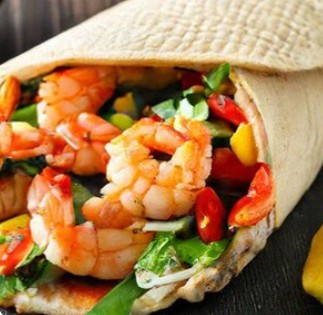 Шаурма с креветкой