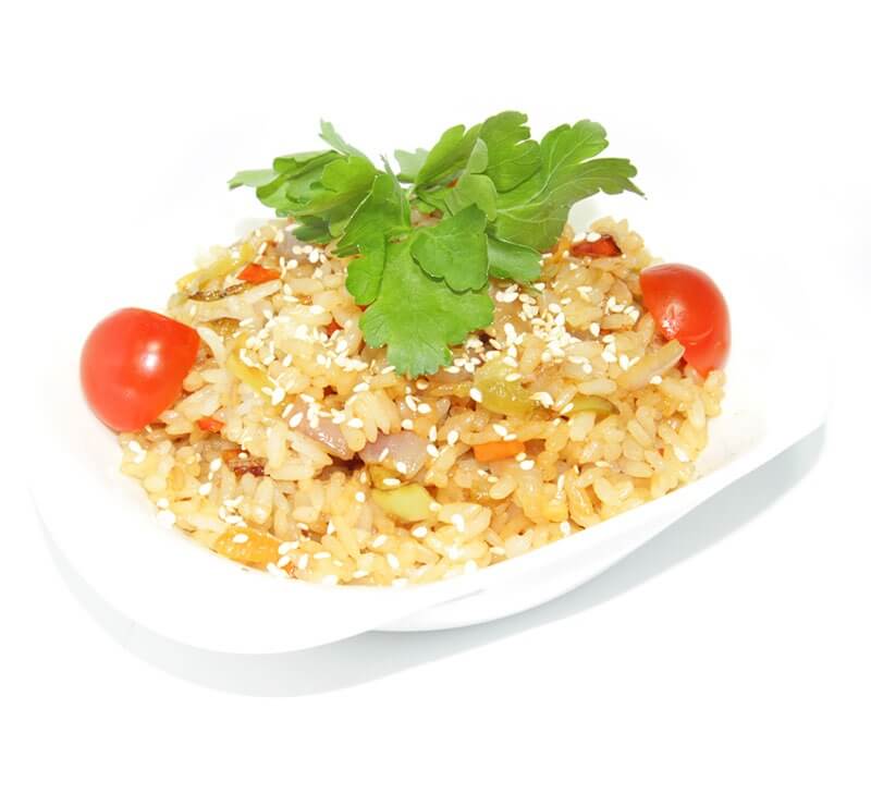 Wok рис с овощами