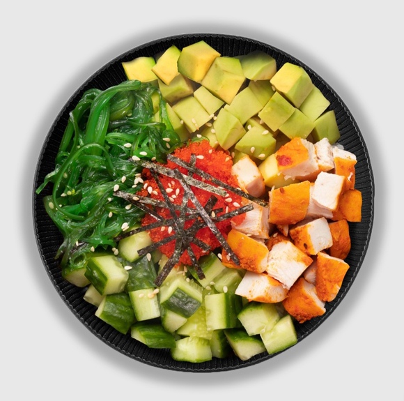 Поке с курочкой терияки
