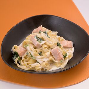 Паста с лососем