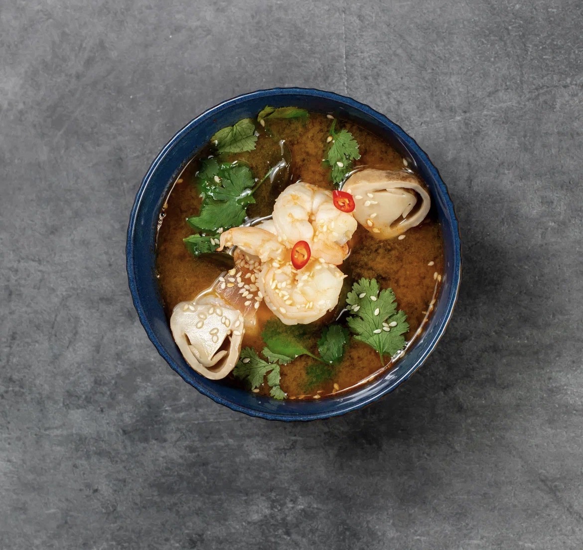 Том ям с креветками