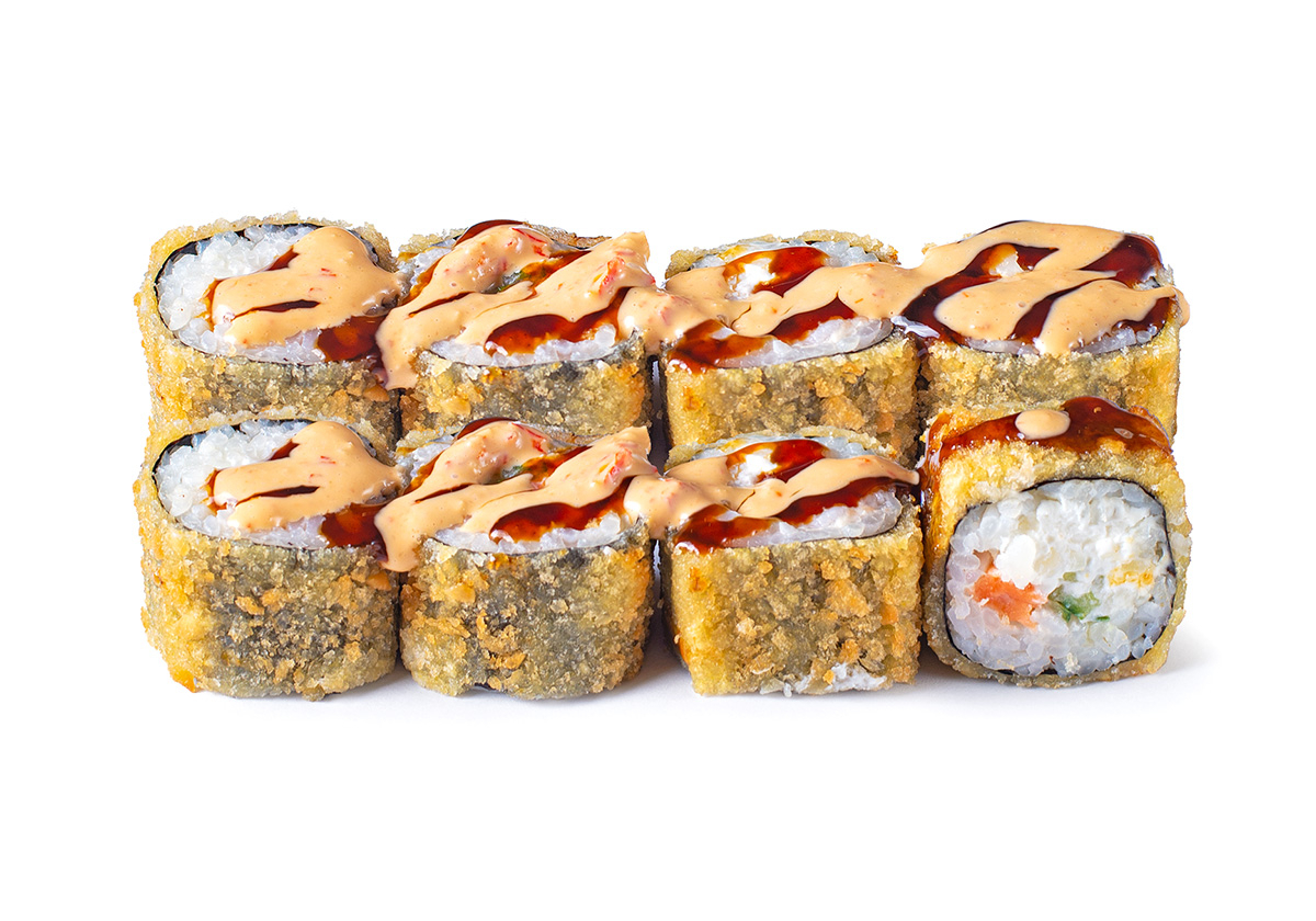 Ролл темпура с лососем