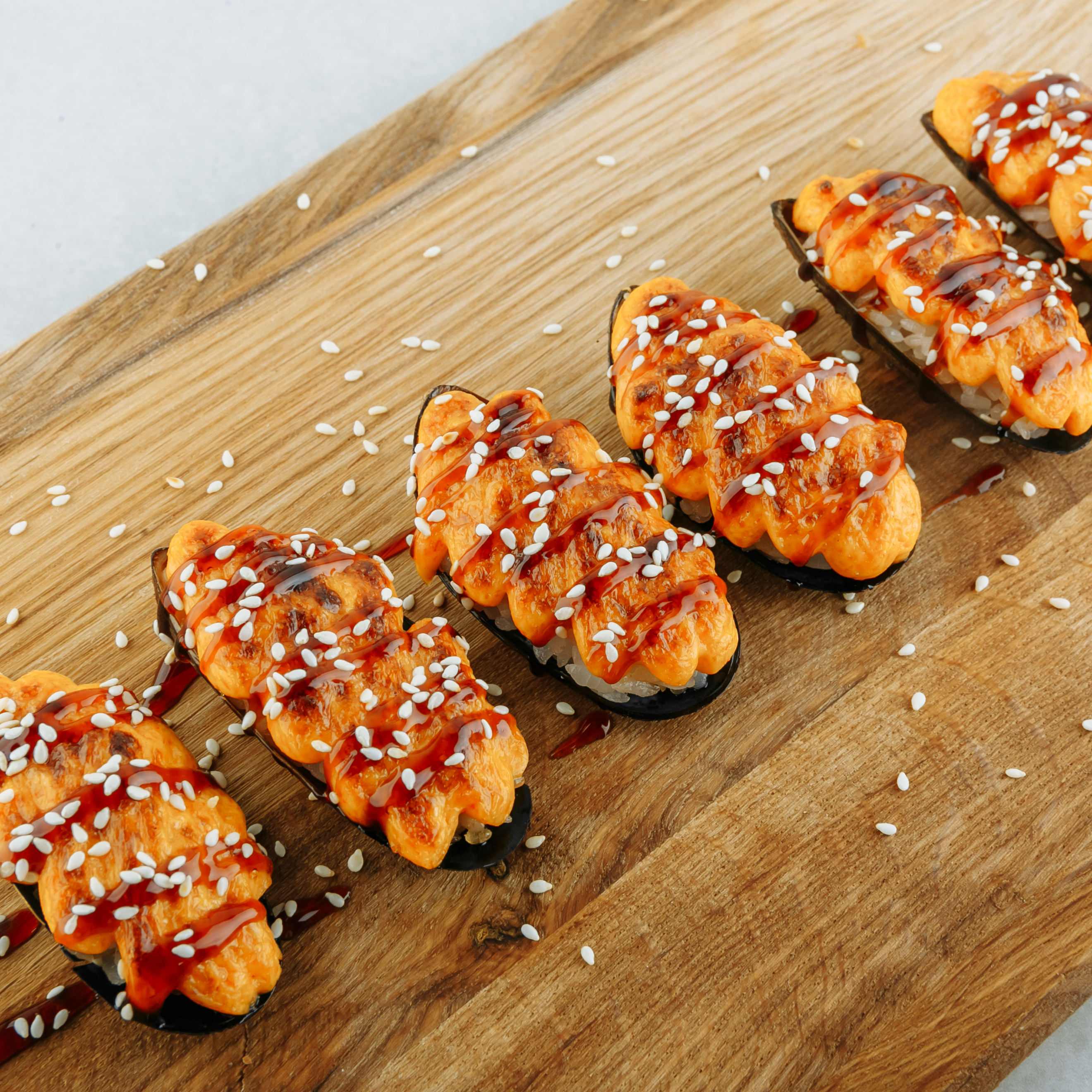 Мидии Голубые в Спайси Соусе 6шт