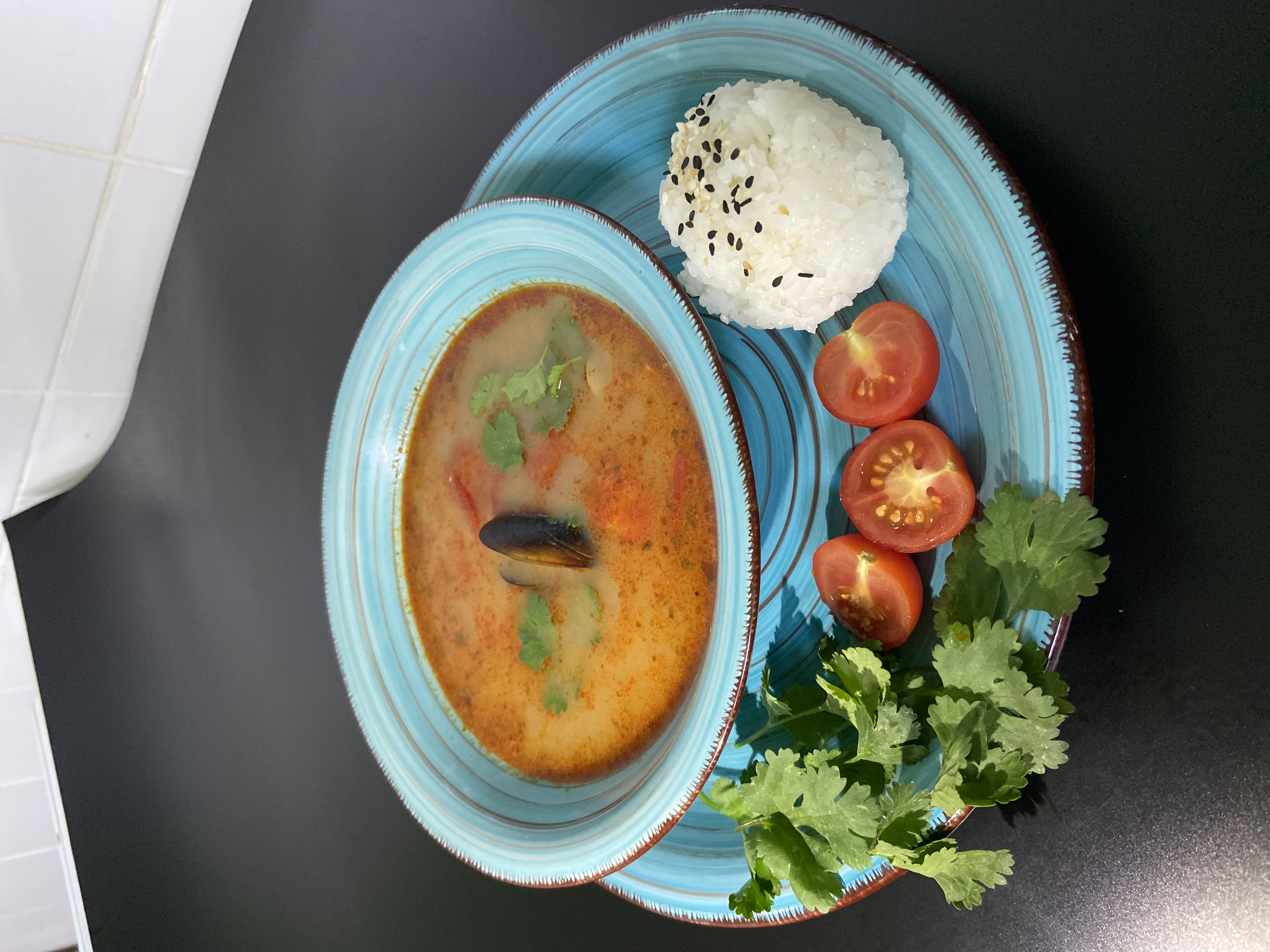 Том ям с креветками 