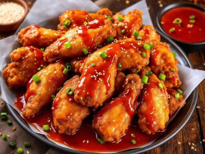 Крылья kfc с соусом сладкий чили 