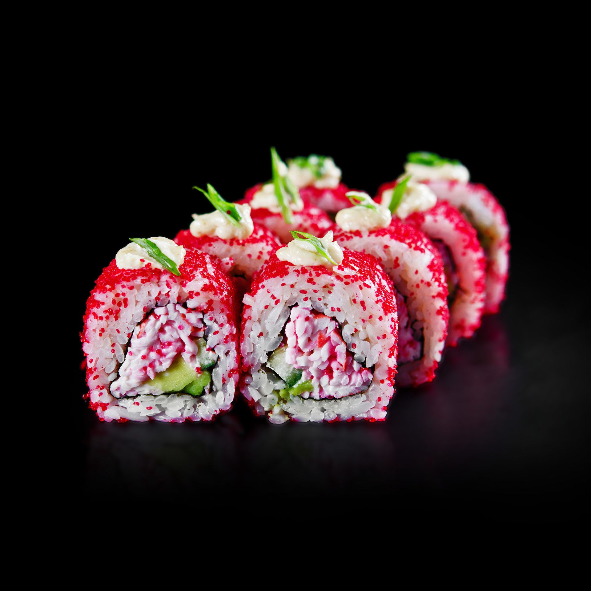 Калифорния с чесночным соусом