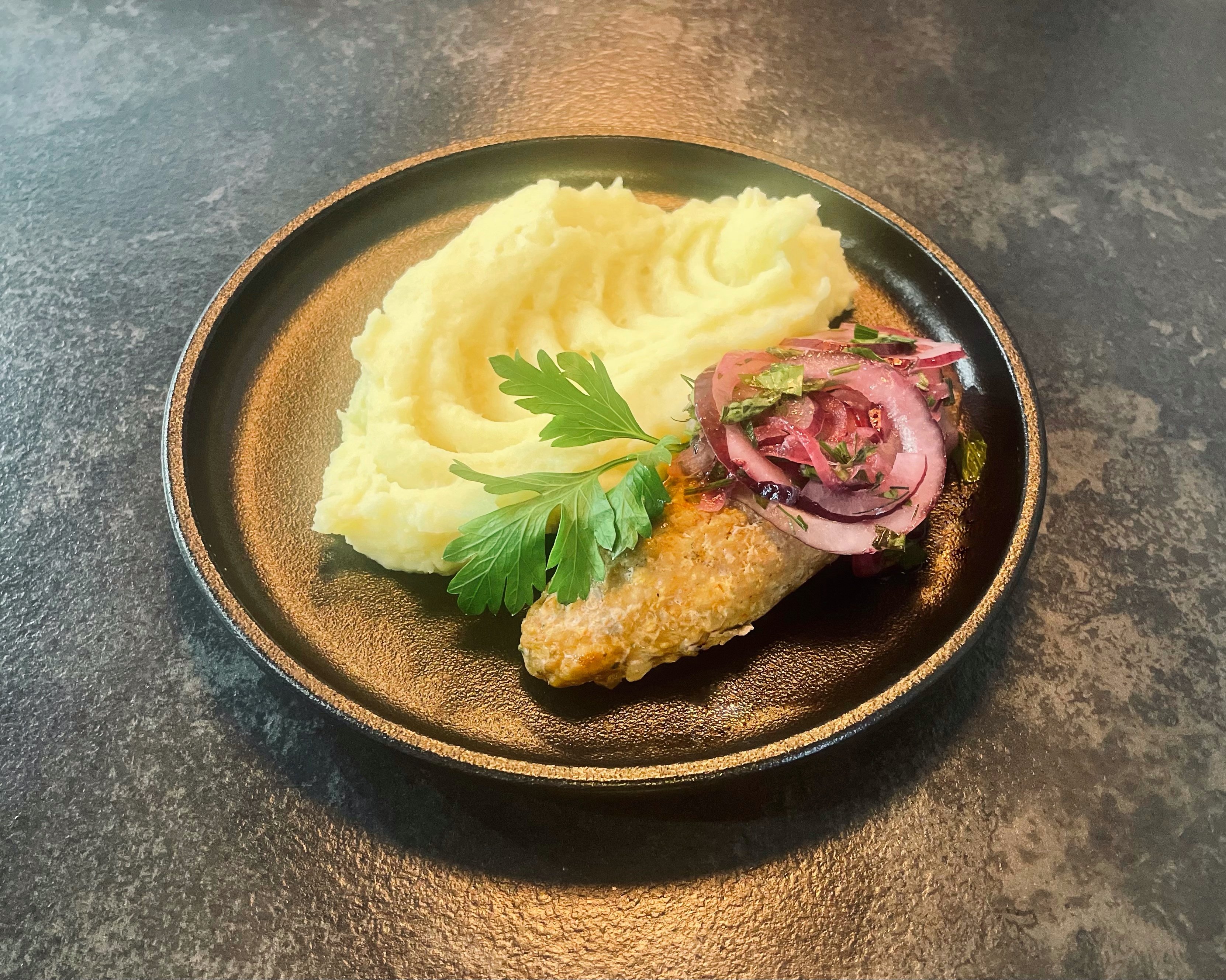 Люля-кебаб с картофельным пюре