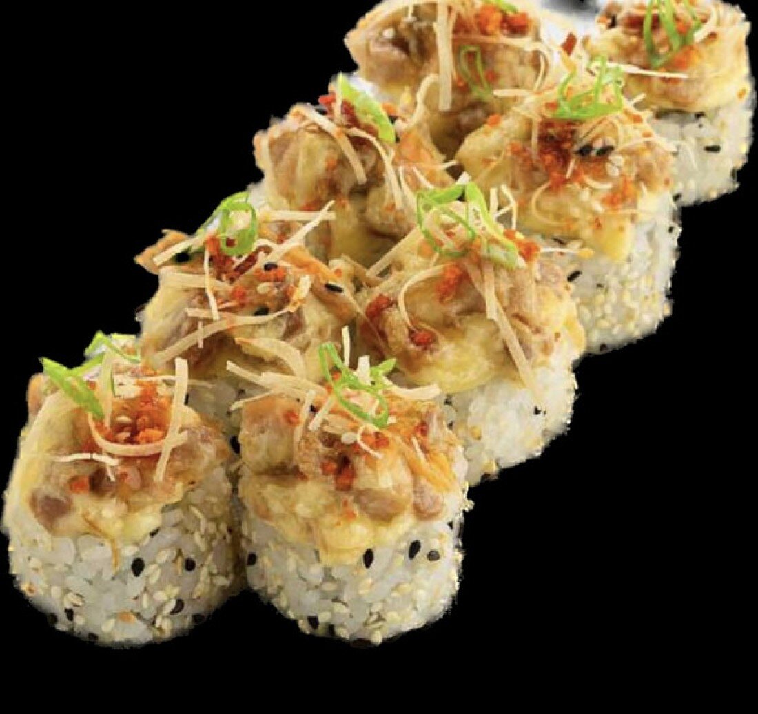 Запеченный ролл с курицей терияки 308г