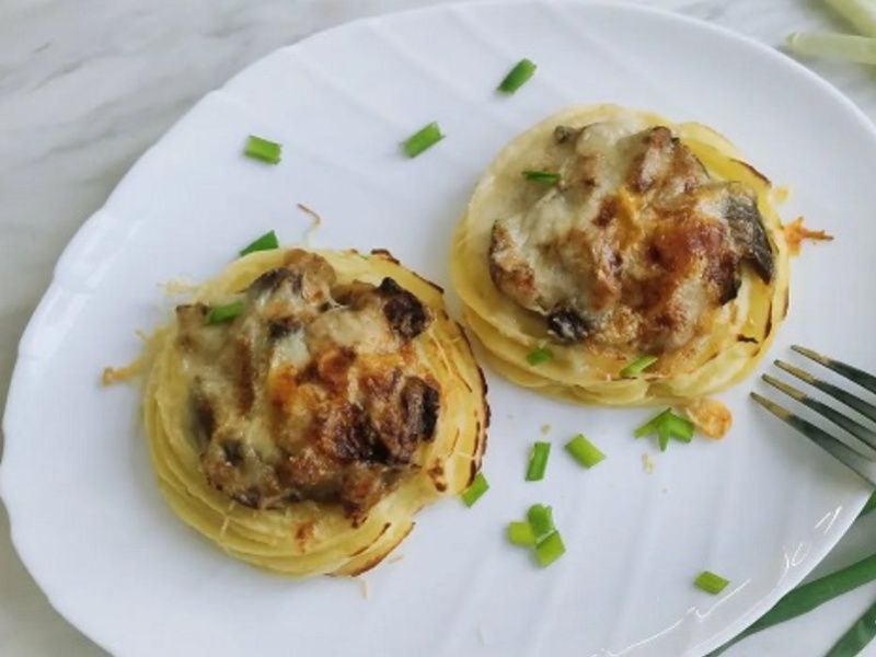 Картофельное гнездышко Жюльен